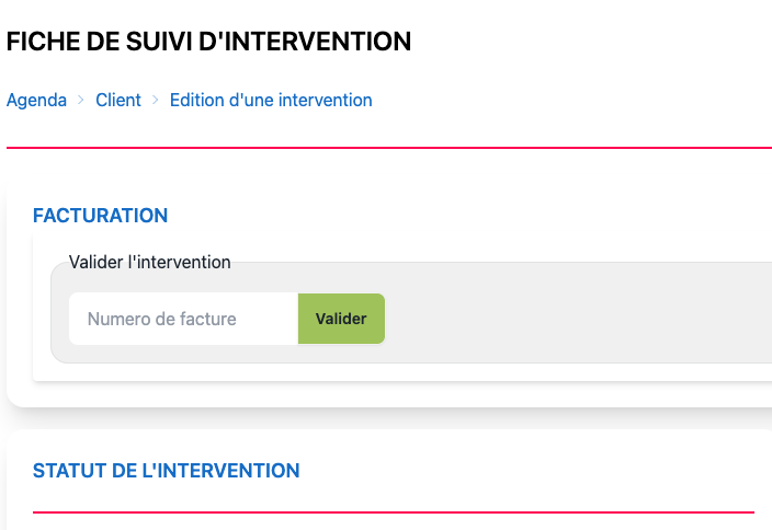 Gestion des équipes avec interventions en ligne