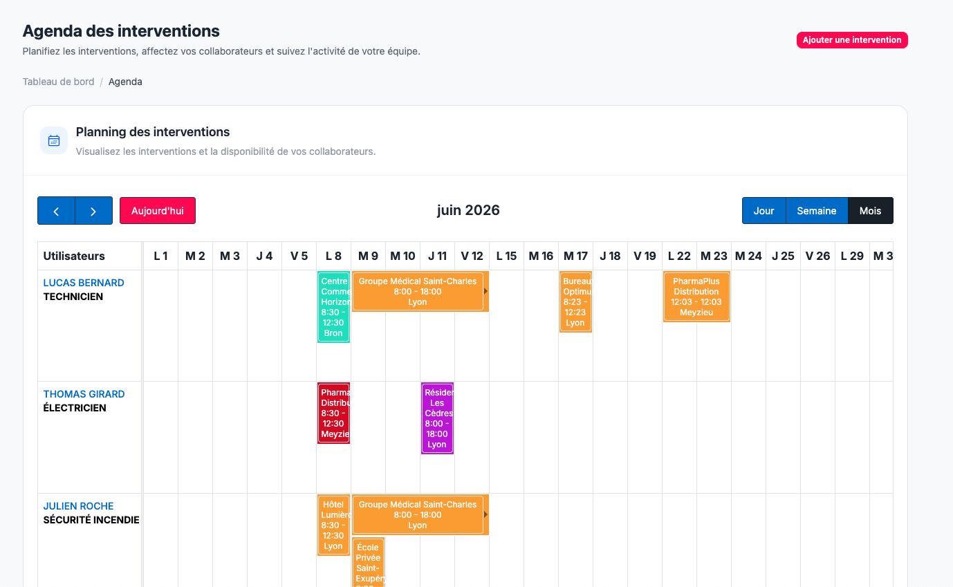 Le logiciel de planning pensé pour les plombiers